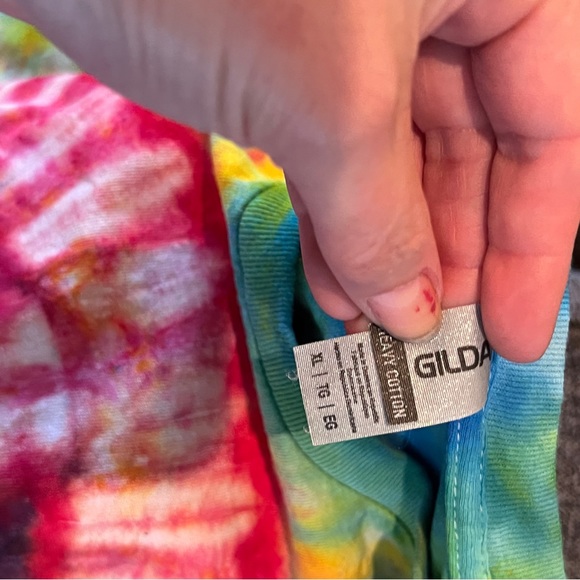 Handmade Tie Dyed peace sign shirt - Picture 8 of 8